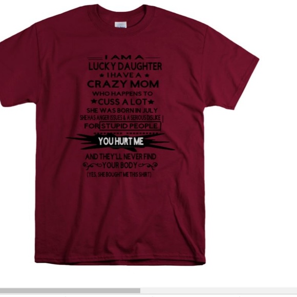 Lucky Daughter/Crazy Mom TShirt - Picture 3 of 4